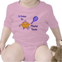 I'd Rather Be Playing Tennis Baby Creeper