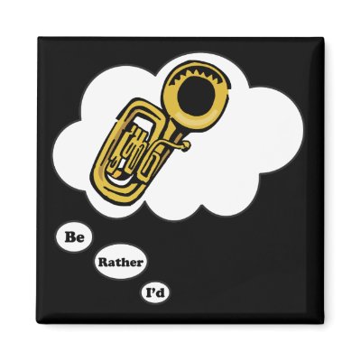i'd rather be playing Tuba 2 Fridge Magnets Zazzle_magnet