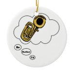 i'd rather be playing Tuba 2 Christmas Ornament