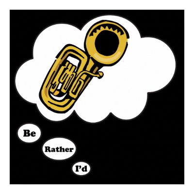 i'd rather be playing Tuba 2 Poster Zazzle_print