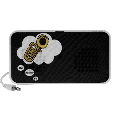 i'd rather be playing Tuba 2 Ipod Speakers Zazzle_doodle i'd rather be playing Tuba 2 Ipod Speakers Zazzle_doodle