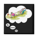 I'd rather be playing Tug of War 2 Refrigerator Magnets