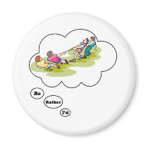 I'd rather be playing Tug of War 2 Refrigerator Magnets