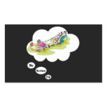 I'd rather be playing Tug of War 2 Rectangular Sticker