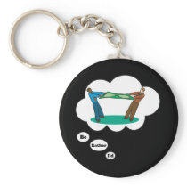 I'd rather be playing Tug of War Key Chain