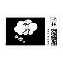I'd rather be playing Volleyball 3 Postage Stamps