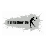 I'd Rather Be Playing Volleyball (Male) Business Card