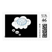 I'd rather be playing Volleyball Postage Stamps