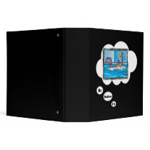 I'd rather be playing Water Polo 3 Vinyl Binders