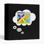i'd rather be playing Xylophone 3 Vinyl Binders