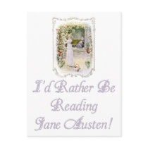 I'd Rather Be Reading Jane Austen Postcard