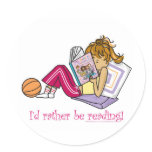 i'd rather be reading stickers