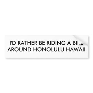 Hawaiian Bumper Stickers