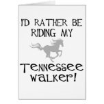0 - I'd Rather Be Riding My Tennessee Walker t-shirts and gifts feature I'd Rather Be Riding My Tennessee Walker text and a running horse graphic.: Sizes  Available colors: 0