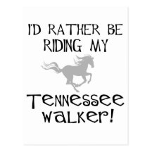I'd Rather Be Riding My Tennessee Walker Post Cards