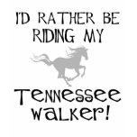 ladies_fitted_babydoll - I'd Rather Be Riding My Tennessee Walker t-shirts and gifts feature I'd Rather Be Riding My Tennessee Walker text and a running horse graphic.: Sizes s,m,l,xl Available colors: white