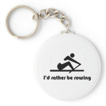 I'd rather be rowing keychain