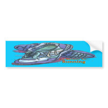 I'd Rather Be Running 2 bumper stickers by MindDesignGrafx I'd Rather Be Running 2 bumper stickers