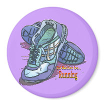 I'd Rather Be Running 2 magnets by MindDesignGrafx I'd Rather Be Running 2 magnets