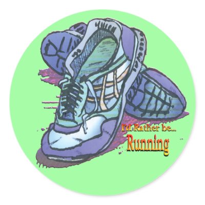 I'd Rather Be Running 2 stickers