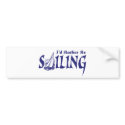 I'd Rather Be Sailing bumper stickers by magarmor I'd Rather Be Sailing bumper stickers