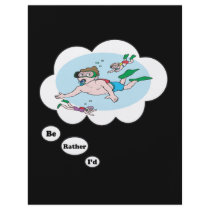 I'd rather be Scuba Diving Personalized Flyer