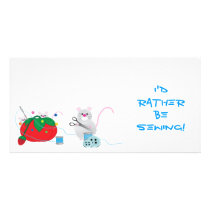 I'd rather be sewing! photo cards
