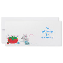 I'd rather be sewing! rack cards by RankinOriginals I'd rather be sewing! rack cards