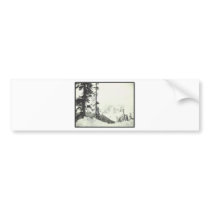 I'd rather be skiing bumper sticker