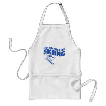I'd Rather Be Skiing (male) Apron