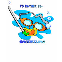 I'd Rather be Snorkeling t-shirts by MindDesignGrafx I'd Rather be Snorkeling t-shirts