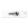 I'd Rather Be Snowboarding Bumper Sticker