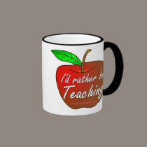 I'd Rather be Teaching mugs