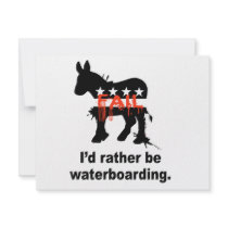 I'd rather be waterboarding personalized announcement