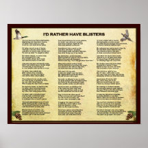 Id Rather Have Blisters Print