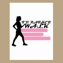 I'd Rather Walk postcards