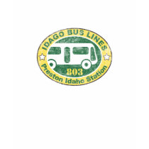 IDAGO BUS LINES Preston Idaho Station t-shirts