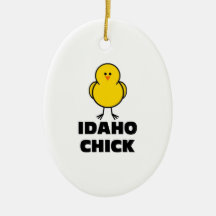 Idaho Chick Ornament
