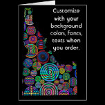 Idaho Colorful Customize card how you want it cards