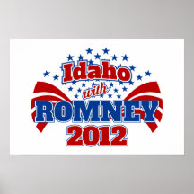 Idaho con Romney 2012 Posters