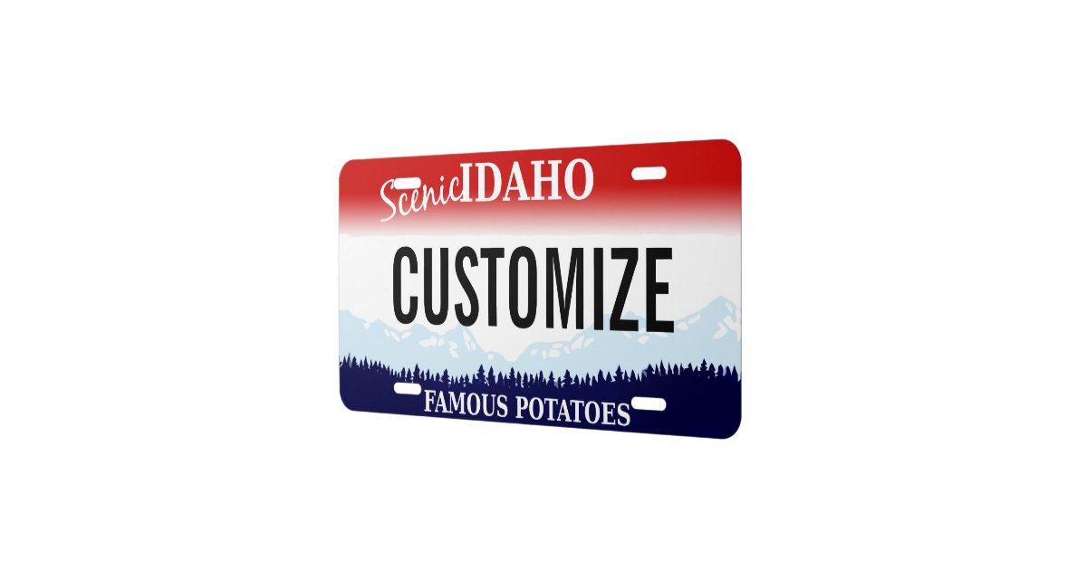 idaho-custom-license-plate-zazzle