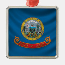 Idaho Flag Christmas Ornaments