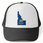 Idaho Flag Map Mesh Hat