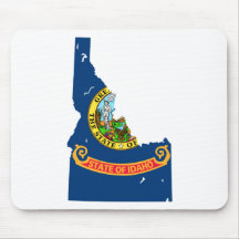 Idaho Flag Map Mousepad