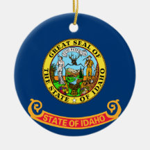 Idaho Flag Ornaments