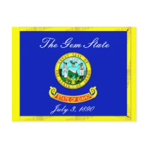 Idaho Flag Postcard by deesbasenjis Idaho Flag Postcard