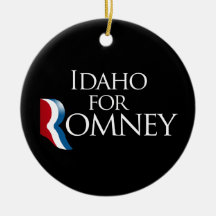 Idaho for Romney -.png Christmas Tree Ornament
