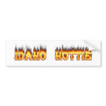 Idaho Hottie Fire Flames bumper stickers by ultraflames Idaho Hottie Fire Flames bumper stickers