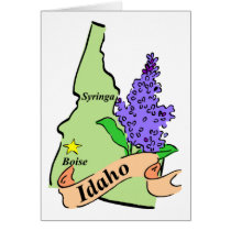 Idaho Map - Pastel Cards