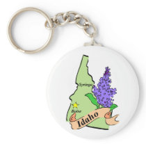 Idaho Map - Pastel Keychain